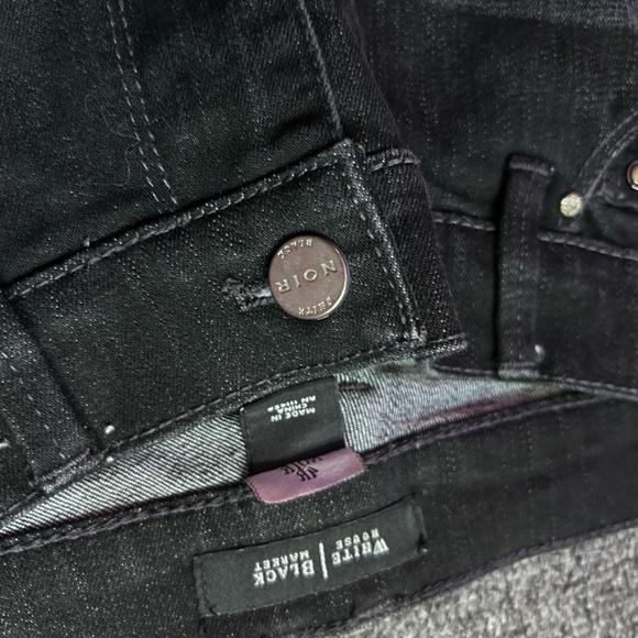 noir black flare jeans gemstone embroidered - Picture 4 of 4